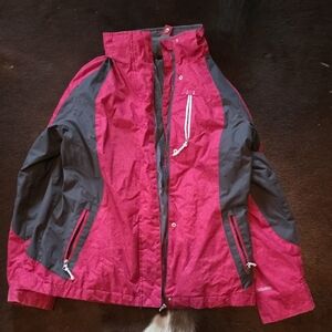 Women's Red and Gray Jacket